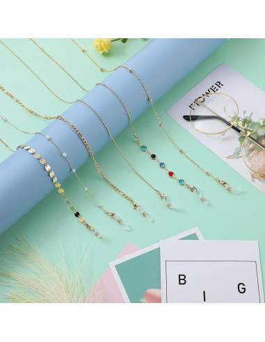 Cadena de Gafas Frienda 6 Pcs Soporte Lanyard Colorido