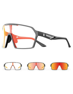 Gafas de Ciclismo Fotoquímicas UV400 S327 - Unisex Rojo