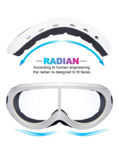 Gafas de esquí Rngeo, paquete de 2, protección UV 400 2