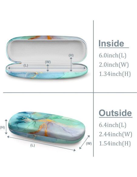 Funda Dura para Gafas Fintie con Paño de Limpieza Funda Dura para Gafas Fintie con Paño de Limpieza