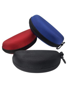 Estuche para Gafas de Sol Unisex con Clip y Cremallera