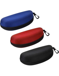 Estuche para Gafas de Sol Unisex con Clip y Cremallera 2