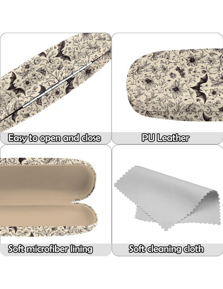 Estuche Duro para Gafas con Paño de Limpieza - Ab2-bat