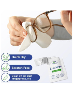 Toallitas para Lentes VisClear 100 Unidades Aroma Océano 2