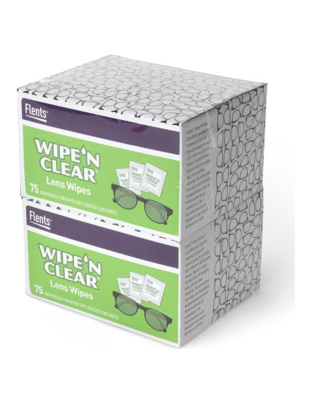 Toallitas para Lentes Flents 150 Unidades Prehumedecidas