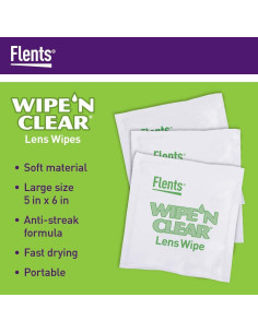 Toallitas para Lentes Flents 150 Unidades Prehumedecidas 2