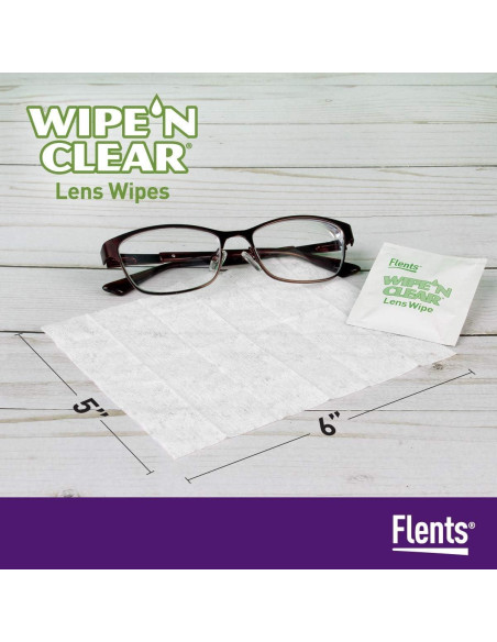 Toallitas para Lentes Flents 150 Unidades Prehumedecidas