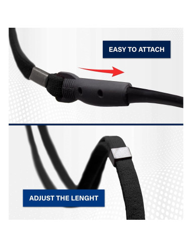 Soporte para Gafas SIGONNA Negro - 4 Correas Ajustables