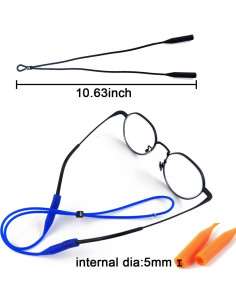 Correas para Gafas GXXMEI 24PCS Silicona Ajustables 2