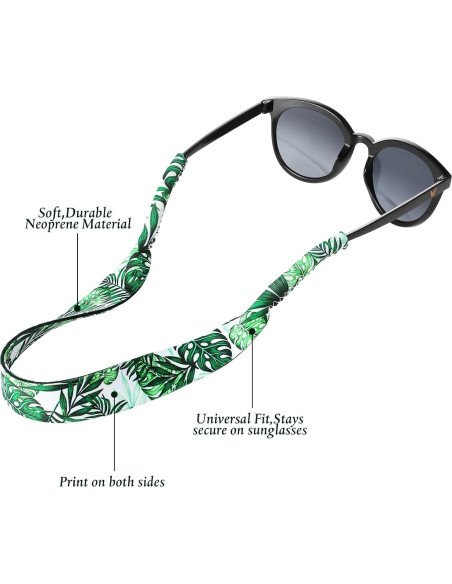 Correa Flotante para Gafas Flutesan 6 Piezas Neopreno Hawaiano