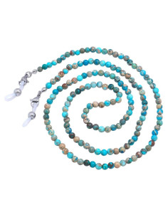 Cadena de Gafas KAI Top de Piedra Natural Azul 73 cm