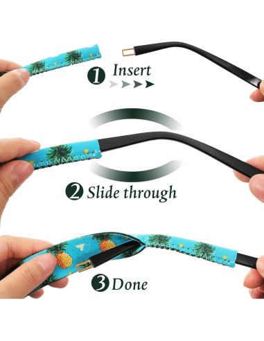 Correa Flotante para Gafas Flutesan 6 Piezas Neopreno Hawaiano