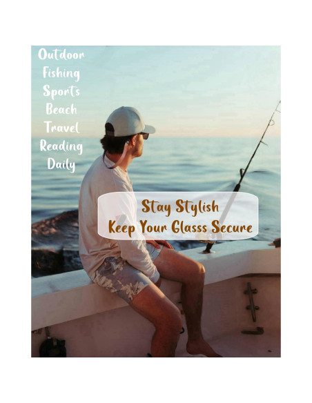 Correa de Gafas de Cuero PVS-002 Marrón Italiano Unisex