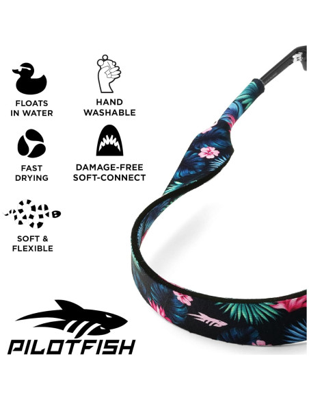 Correa Flotante Pilotfish para Gafas de Sol 48 cm Neopreno