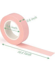 Cinta Washi de Colores Pastel Hutou 8 Rollos 1.27 cm 2