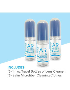 Kit de limpieza de lentes AR Kleen 3 cápsulas 30 ml 2