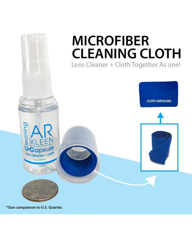 Kit de limpieza de lentes AR Kleen 3 cápsulas 30 ml
