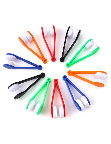 10 Piezas Herramientas de Limpieza de Gafas BOXOB Mini Paño