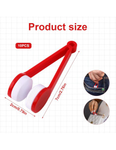 10 Piezas Herramientas de Limpieza de Gafas BOXOB Mini Paño 2