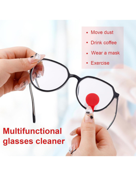 10 Piezas Herramientas de Limpieza de Gafas BOXOB Mini Paño