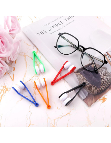 10 Piezas Herramientas de Limpieza de Gafas BOXOB Mini Paño