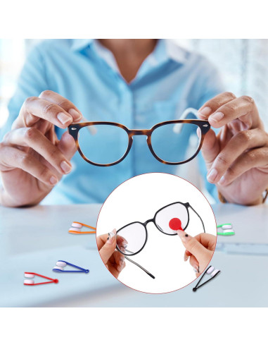 10 Piezas Herramientas de Limpieza de Gafas BOXOB Mini Paño