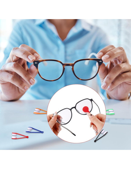 10 Piezas Herramientas de Limpieza de Gafas BOXOB Mini Paño