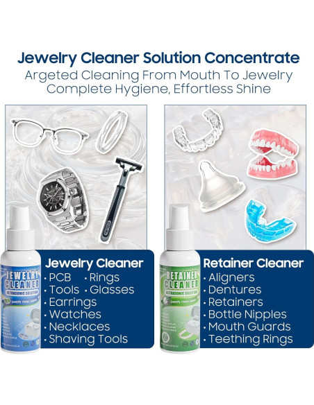 Limpiador ultrasónico Fashome 550 ml con solución limpiadora Limpiador ultrasónico Fashome 550 ml con solución limpiadora