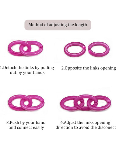 Cadena de Gafas Acrílico Negro para Mujeres - Lanyard Ajustable