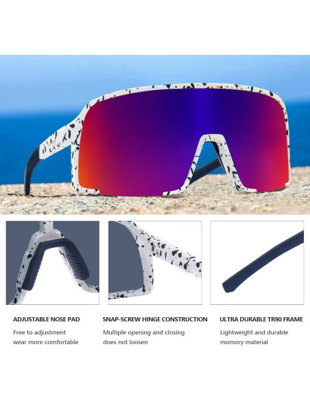 Gafas de Sol Polarizadas MAXJULI Unisex UV400 para Deportes