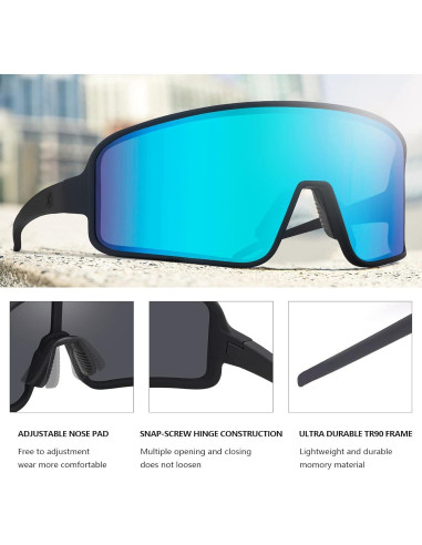 Gafas de Sol Polarizadas MAXJULI Unisex UV400 para Deportes