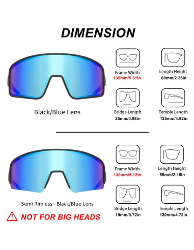 Gafas de Sol Polarizadas MAXJULI Unisex UV400 para Deportes