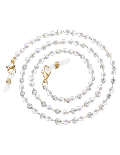 Cadena de Gafas Humlbird con Perlas y Cristales 67 cm