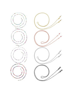 Cadena de Gafas Frienda 8 Piezas con Perlas Vintage