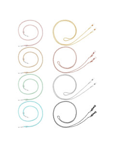 Cadena de Gafas Frienda 8 Piezas con Perlas Elegantes