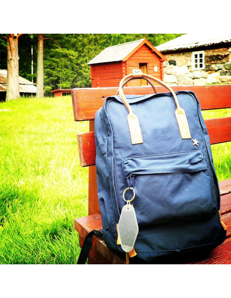 10 Llaveros Vintage Transparentes con Brillo y Anillo Dorado