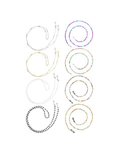 Cadena de Gafas Frienda 8 Piezas con Perlas Elegantes