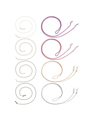 Cadena de Gafas Frienda 8 Piezas con Perlas Elegantes