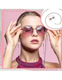 Cadena de Gafas Frienda 8 Piezas con Perlas Elegantes 2