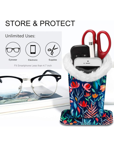 Soporte de Gafas Fintie con Forro de Felpa - Organizador Antirayaduras