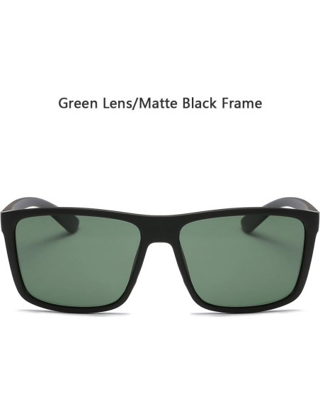 Gafas de Sol Polarizadas TAC para Hombres Verde Marco Negro