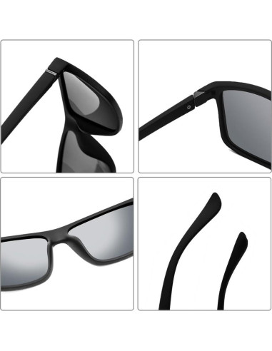 Gafas de Sol Polarizadas TAC para Hombres Verde Marco Negro