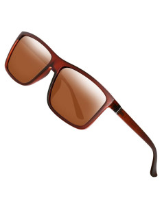 Gafas de Sol Polarizadas TAC para Hombres Marrón UV400