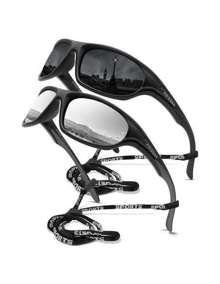 Gafas de sol deportivas AWGSEE TR90 polarizadas UV400