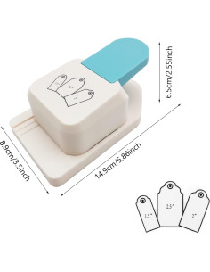 Perforador de Etiquetas 3 en 1 XHKDSYMC - 3 Tamaños 2