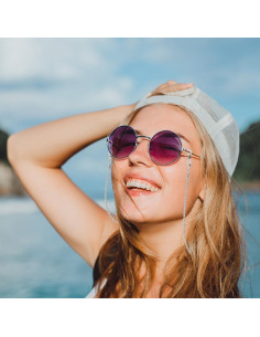 Cadena de Gafas 3 PCS Acero Inoxidable Unisex Elegante 2