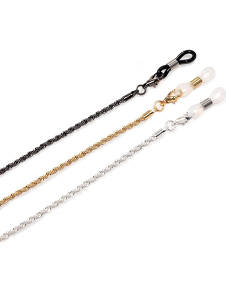 Cadena de Gafas 3 PCS Acero Inoxidable Unisex Elegante