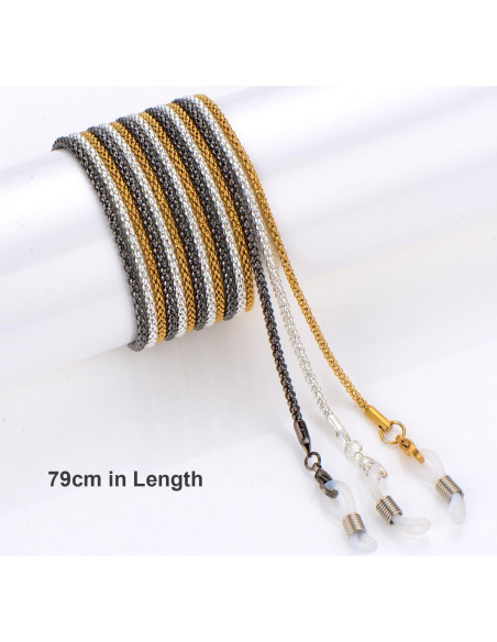 Cadena para Gafas Whaline 3 Piezas Soporte y Conectores