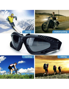 Gafas de Motocicleta Viriber UV 400 con Correa Ajustable 2