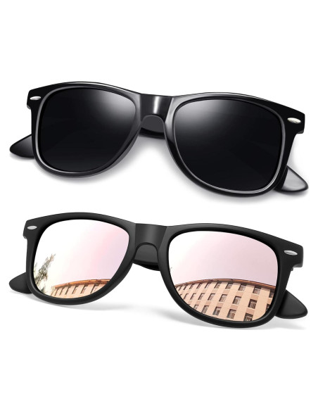 Gafas de sol Joopin cuadradas polarizadas UV400 para hombres y mujeres Gafas de sol Joopin cuadradas polarizadas UV400 para hombres y mujeres